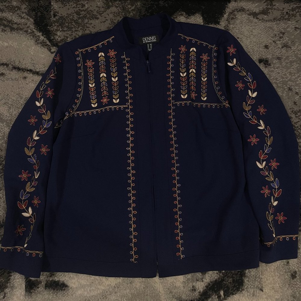 Dennis Basso Custom Stitched Overshirt